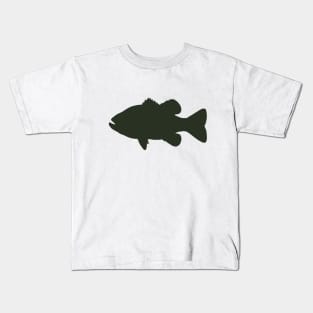 Largemouth Bass Silhouette Kids T-Shirt